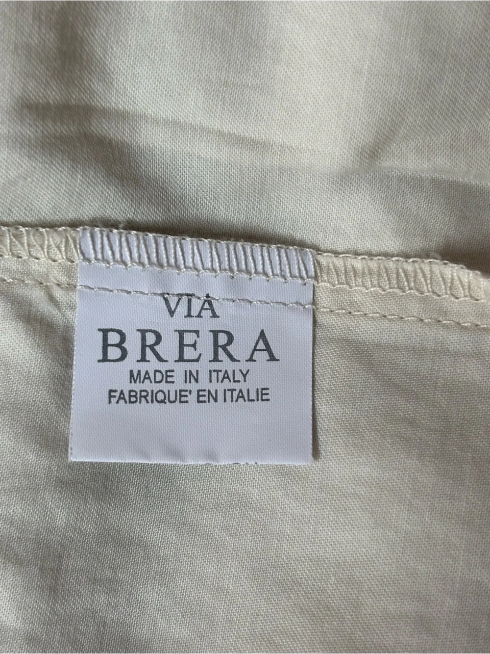 vintage Via Brera set of 2 pillowcases 29”x20” Italy